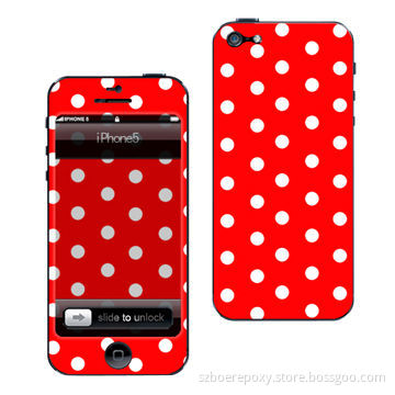 Skin sticker for iPhone5, 3m vinyl material, removable, no residue
